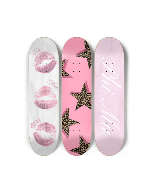 Phi Mu “blush stars” trio