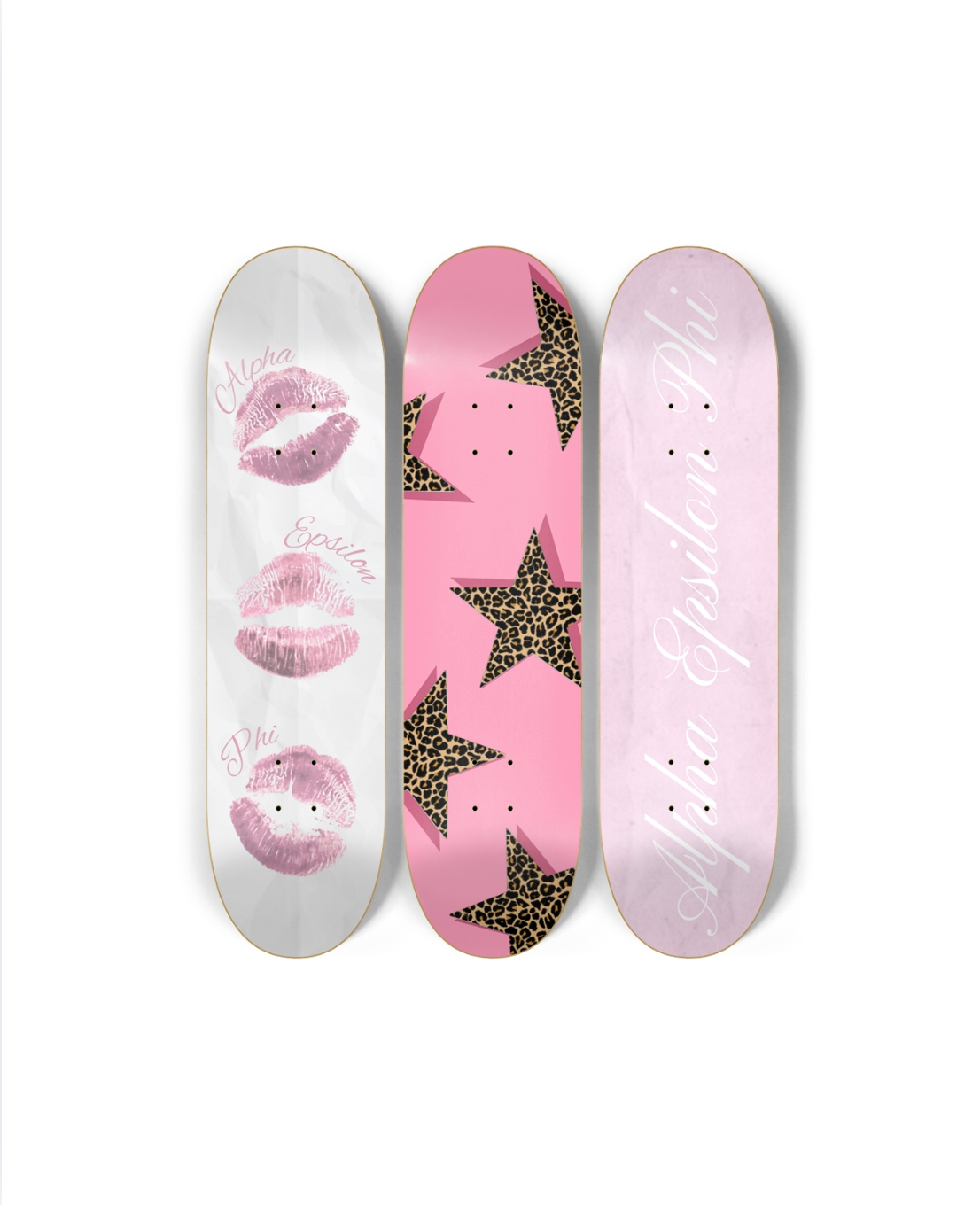 Alpha Epsilon Phi “blush stars” trio