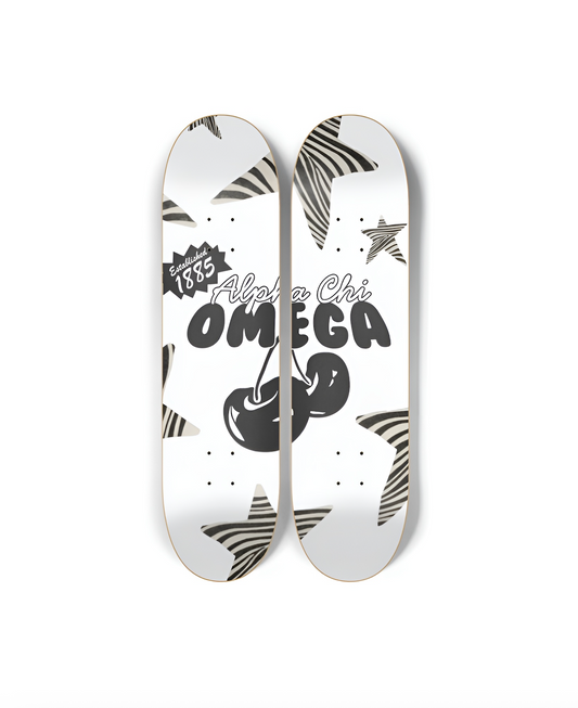 Alpha Chi Omega “zebra noir”