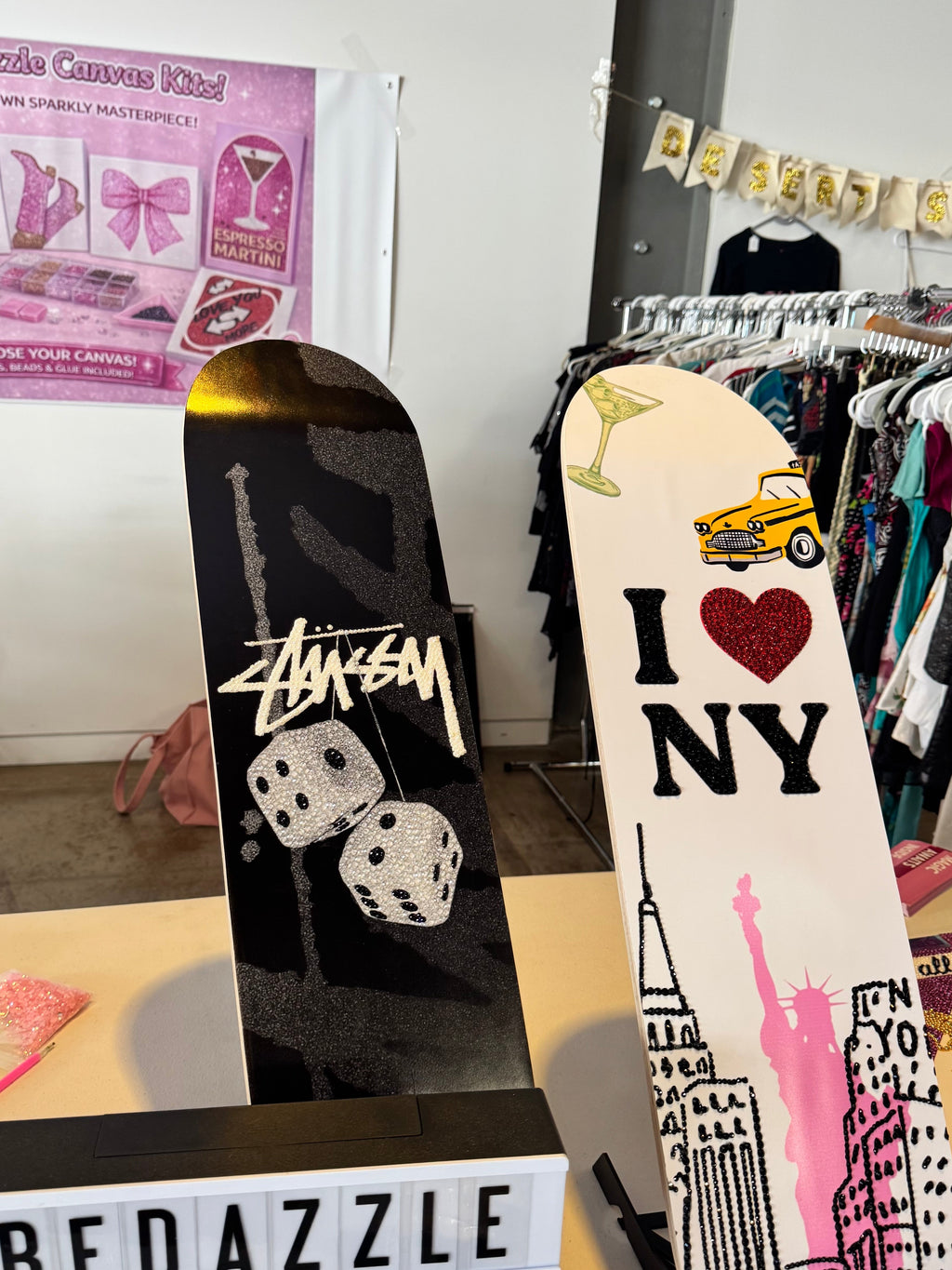 DICE skateboard deck collab x BBdesignsss